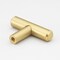 Gliderite Hardware 2 in. Solid Steel Satin Gold Cabinet T-Knob - 5002-T-SG 5002-T-SG-1 - alternate 2